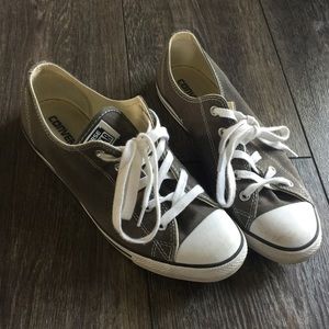 Gray Converse All Star Sneakers -Size 9 Worn Once!